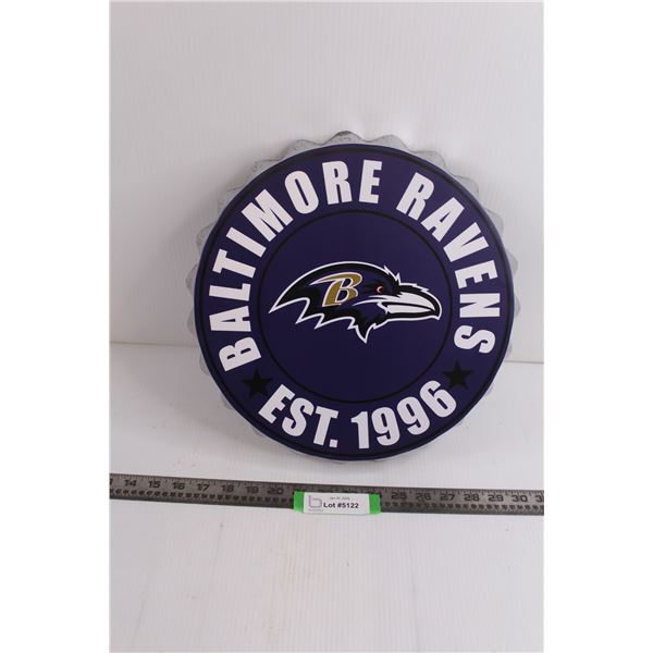 Baltimore Ravens Bottle Cap Wall Art