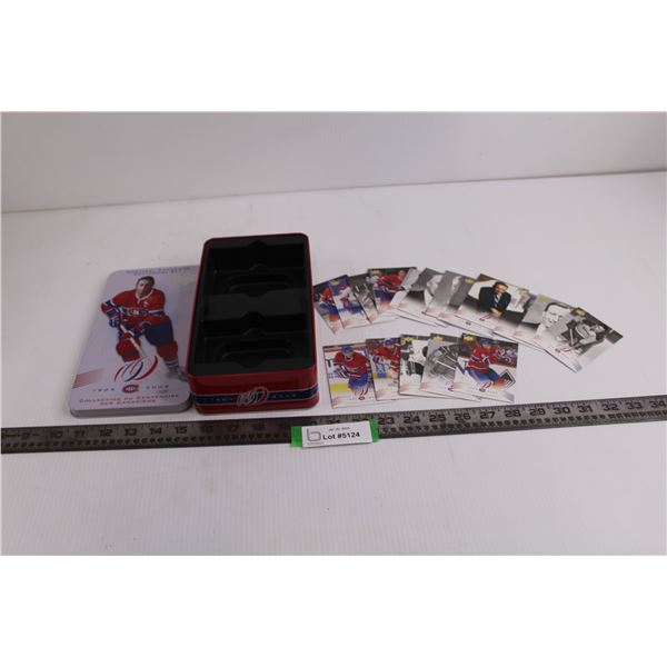 Upper Deck Montreal Canadiens Centennial Set of 18 Hockey Cards with Tin