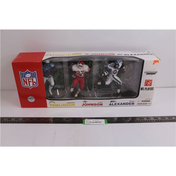 McFarlane's Sports Picks 3-Pack of NFL Figures (Tomlinson, Johnson, Alexander) NIB