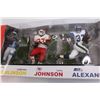 Image 2 : McFarlane's Sports Picks 3-Pack of NFL Figures (Tomlinson, Johnson, Alexander) NIB