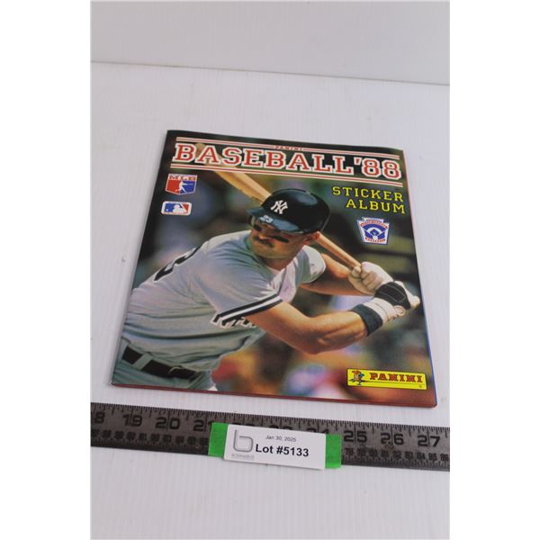 Panini 1988 MLB Sticker Album - Unused