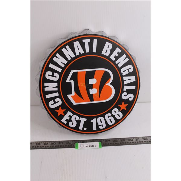 Cincinati Bengals Bottlecap Wall Art - As is