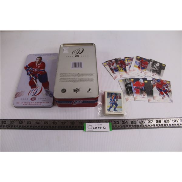 Upper Deck Centennial Montreal Canadiens Tin with (11) Trading Cards, Pack of O-Pee-Chee NHL Trading
