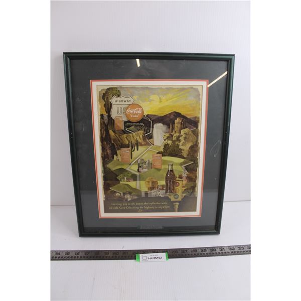 Framed Coca-Cola Wall Art 15.75" x 19"