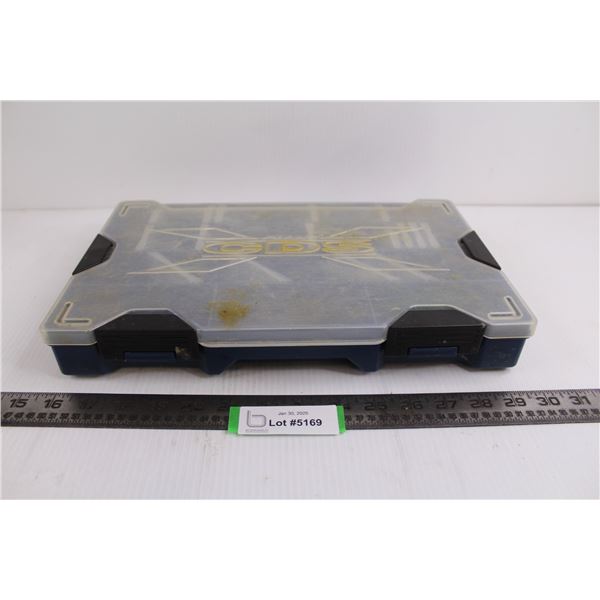 Plano CDS Fishing Tackle Box with Contents (Lures, Hooks, misc.)