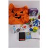 Image 3 : Assorted Kid's Toys (Jack-o-lantern Onesie, Snowman Lunch Kit, Bee Hat, Skull with Eyes that Light-u