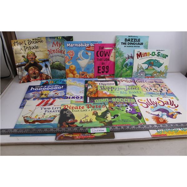 (10+) Assorted Children's Books (Pirate, Soccer, Dinosaurs)