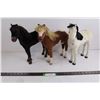 Image 1 : (3) Toy Horses - Approx 13" Tall
