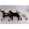 Image 3 : (3) Toy Horses - Approx 13" Tall