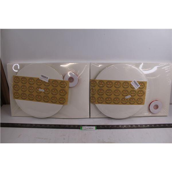 (2) Packages of 10 Cake Trays with Boxes & Top Window - NIB