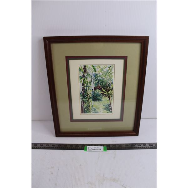 Wood Framed Wall Art - 14.5" x 16.5" - Artist: Diana Watlington Ruetenik