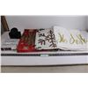 Image 1 : (7) Christmas Themed Throw Pillow Cases, Package Square Chair Leg Protectors (NIB), Desk Organizer