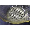 Image 3 : Yellow Depression Glass "Jubilee" Etched Pattern Bowl - 10" Diameter