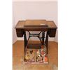 Image 1 : * Antique Sewing Machine (Machine is NOT Included) - Sewing Nic Nacs Included - 36" x 30" x 13"