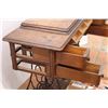 Image 4 : * Antique Sewing Machine (Machine is NOT Included) - Sewing Nic Nacs Included - 36" x 30" x 13"