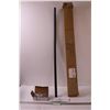Image 1 : Curved Black Shower Rod Set - up to 60" Long