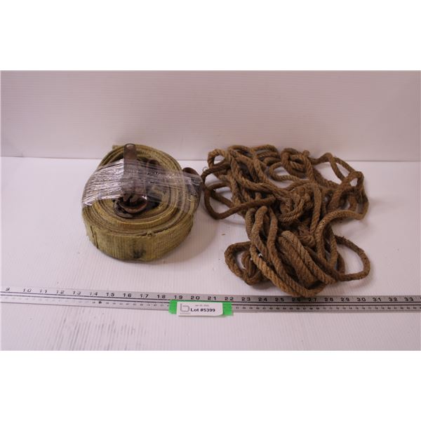 Heavy Duty Ratchet Strap - Approx 25 ft & 1/2" Rope - Approx 30 ft