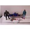 Image 1 : Toy Lot: Hulk, Fortnite Action Figure, Police Boat, Meccano Drill, LN Remote Control - As Is