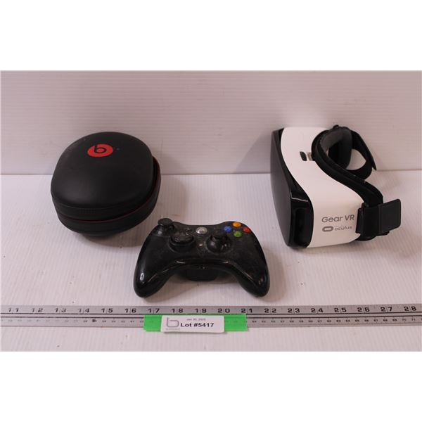 Gear VR Oculus Goggles - As Is, XBOX Controller, Beats Case (Empty)