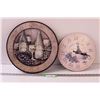 Image 1 : (2) Wall Clocks - 15" & 12" Diameters - As Is