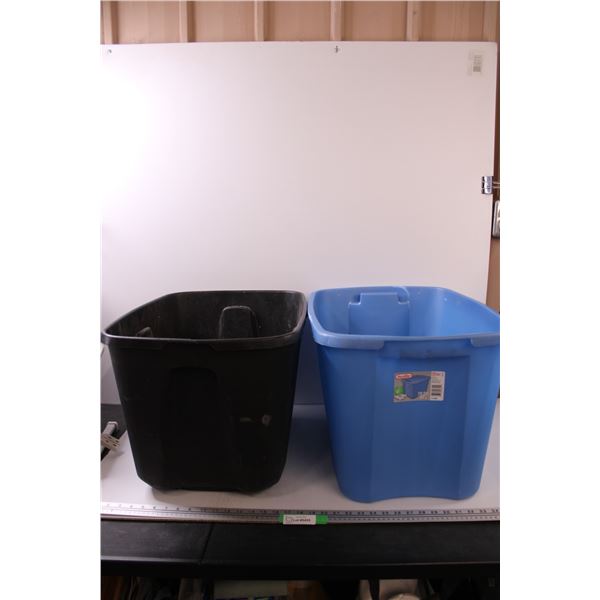 (2) Storage Totes (No Lids) Some Wear - As Is