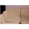 Image 2 : * (4) White Upholstered Chair Seats for Round Table (No Chair Base/Legs) - Each Chair Seat Measures:
