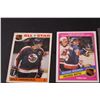 Image 2 : (3) Topps & OPC 1983-1985 Hockey Trading Cards: Dale Hawerchuk, Pat LaFontaine, Mike Bossy