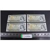 Image 1 : (4) Canadian $1 Bills - Consecutive Series