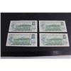 Image 2 : (4) Canadian $1 Bills - Consecutive Series