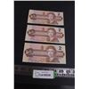 Image 1 : (3) Canadian $2 Bills