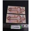 Image 1 : (2) Canadian $2 Bills