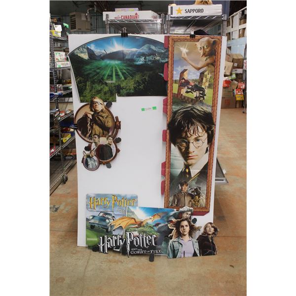 (7) Harry Potter Advertisement Cardboards