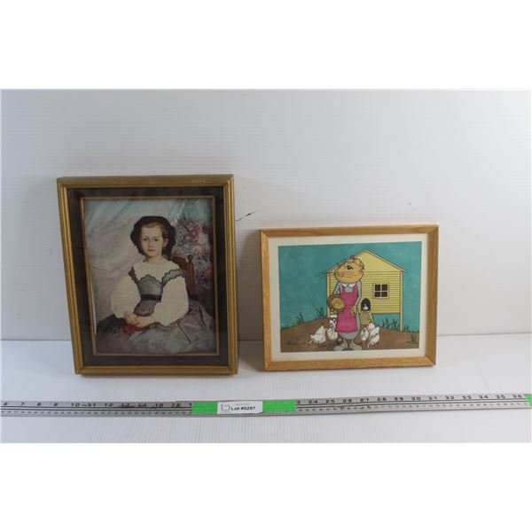 Framed Portrait & Cartoon Art Prints 12'' x 10''