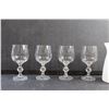 Image 4 : Frosted White Vase, Crystal Goblets and Dish