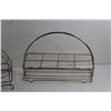 Image 2 : (2) MCM Wire Metal Glass Caddy