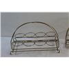 Image 3 : (2) MCM Wire Metal Glass Caddy
