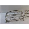 Image 4 : (2) MCM Wire Metal Glass Caddy