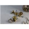 Image 3 : Crystal Drop Chandlier Pieces and Brass Drawer Handles
