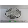 Image 1 : 14'' Silver Overlay Glass Platter