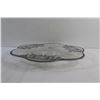 Image 4 : 14'' Silver Overlay Glass Platter
