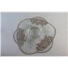 Image 5 : 14'' Silver Overlay Glass Platter