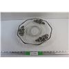 Image 1 : 14'' Silver Overlay Glass Platter
