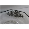 Image 3 : 14'' Silver Overlay Glass Platter