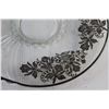 Image 3 : 13'' Silver Overlay Glass Platter