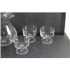 Image 2 : (4) Glass Goblets, Water Pitcher and Vase