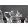 Image 7 : (4) Glass Goblets, Water Pitcher and Vase