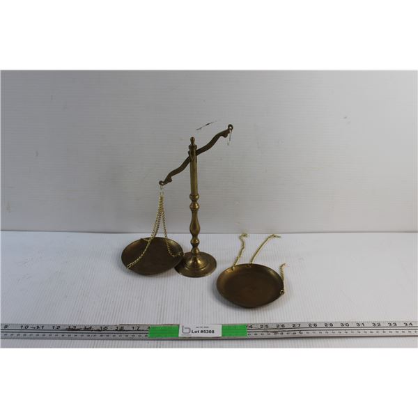 Brass Counterweight Scale - As Is
