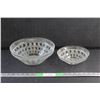 Image 1 : (2) Federal Clear Glass Windsor Style Bowls