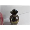 Image 2 : Midnight Brass/Silver Vase and Pink Ceramic Vase