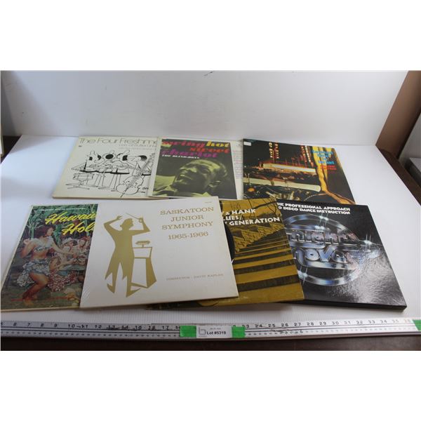 (7) Vinyl Records - Saskatoon Junior Symphony, The Blind Boys and Hawaiian Holiday